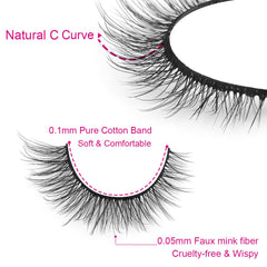 Kiromiro 3D crossed round eyes for voluminous, eye-opening effect