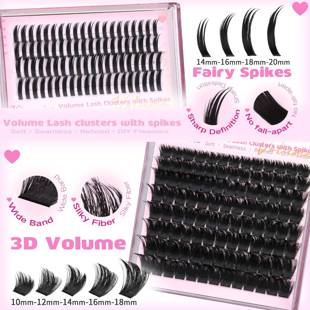 Kiromiro CC curl clusters create lifted, wide-eyed appeal with seamless lash integration