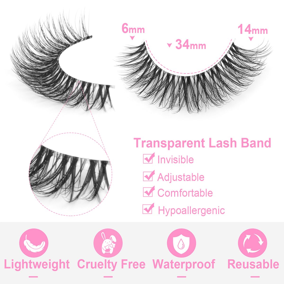 Kiromiro daily soft strip lashes for easy application