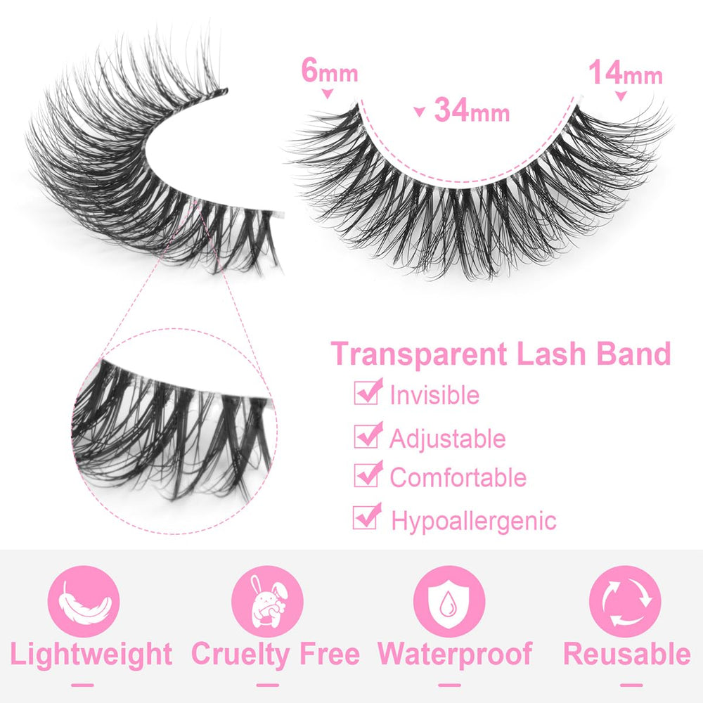 Kiromiro daily soft strip lashes for easy application