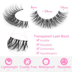 Kiromiro daily soft strip lashes for easy application