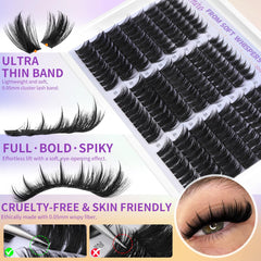 Kiromiro 216pcs kit enables a DIY lash-map for personalized looks.