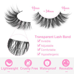 Kiromiro faux mink fiber lashes feel soft and lightweight all day.