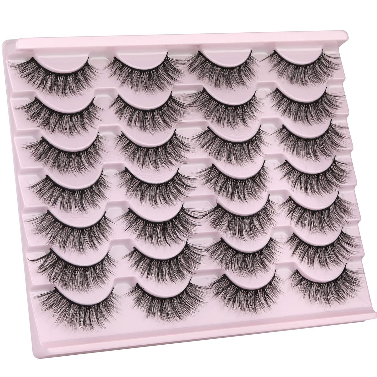 Kiromiro handcrafted 3D layers cat-eye lashes for glamorous definition.