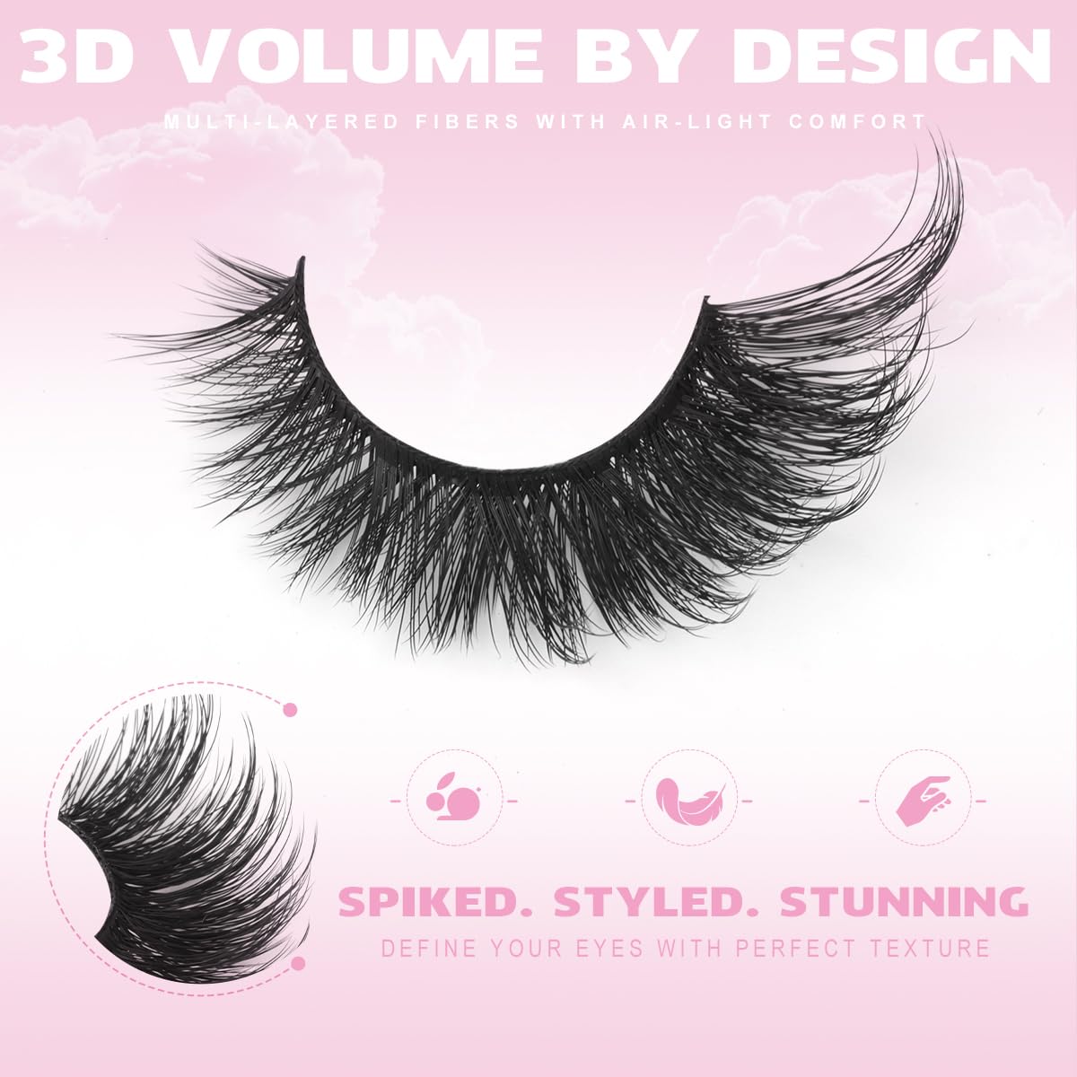 Kiromiro Handmade False Eyelashes Pack with seven pairs
