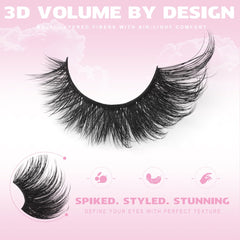 Kiromiro Handmade False Eyelashes Pack with seven pairs