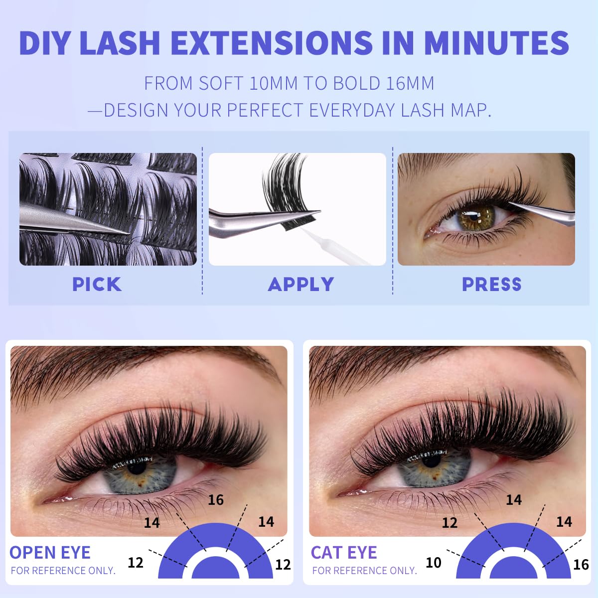 Kiromiro DIY lash clusters enable customizable lash maps at home.