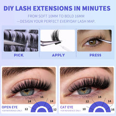 Kiromiro DIY lash clusters enable customizable lash maps at home.