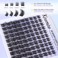Kiromiro lightweight 0.05mm fibers ensure comfortable all-day wear.