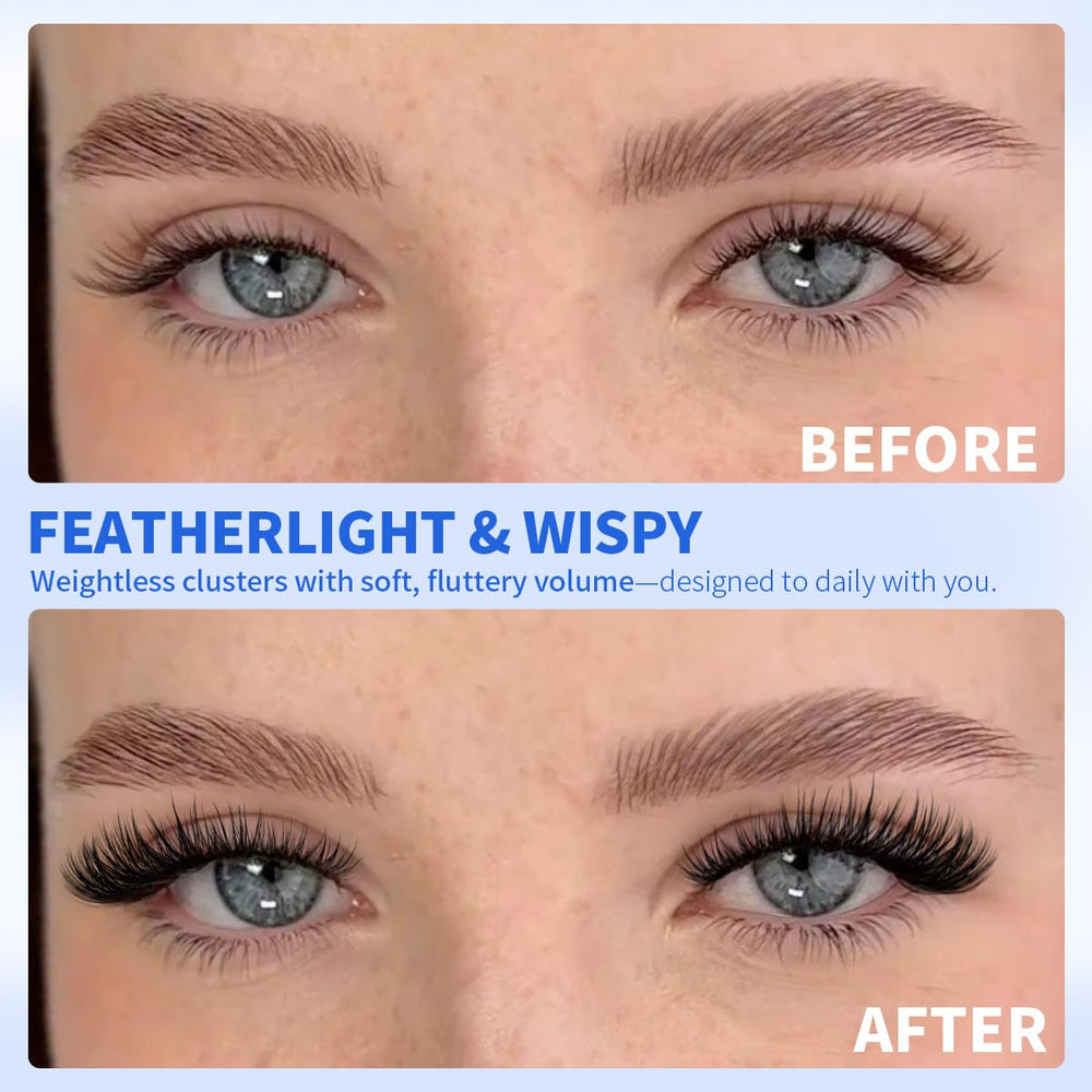 Kiromiro Lash Clusters lightweight band for all-day comfort.