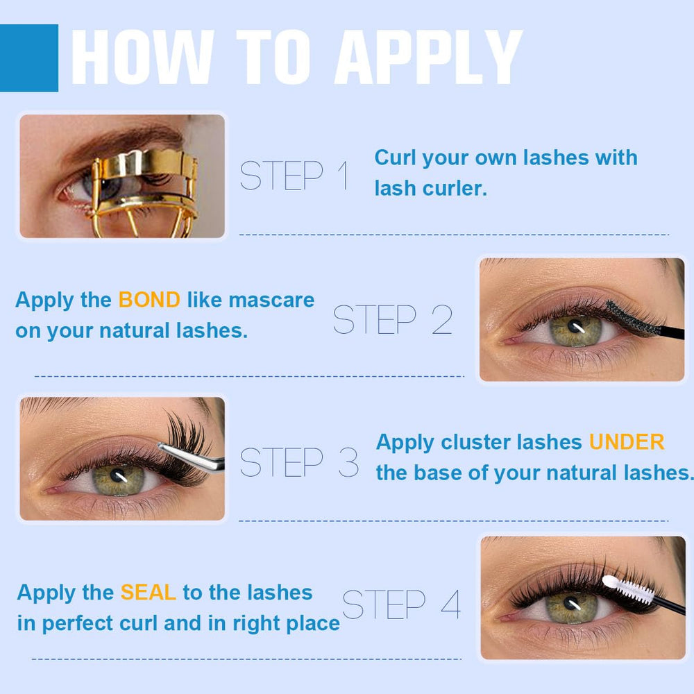Kiromiro Lash Clusters 144-piece set packaging for easy DIY days.