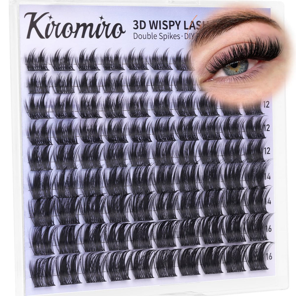 Kiromiro spike volume lash clusters create bold, dramatic eyes.