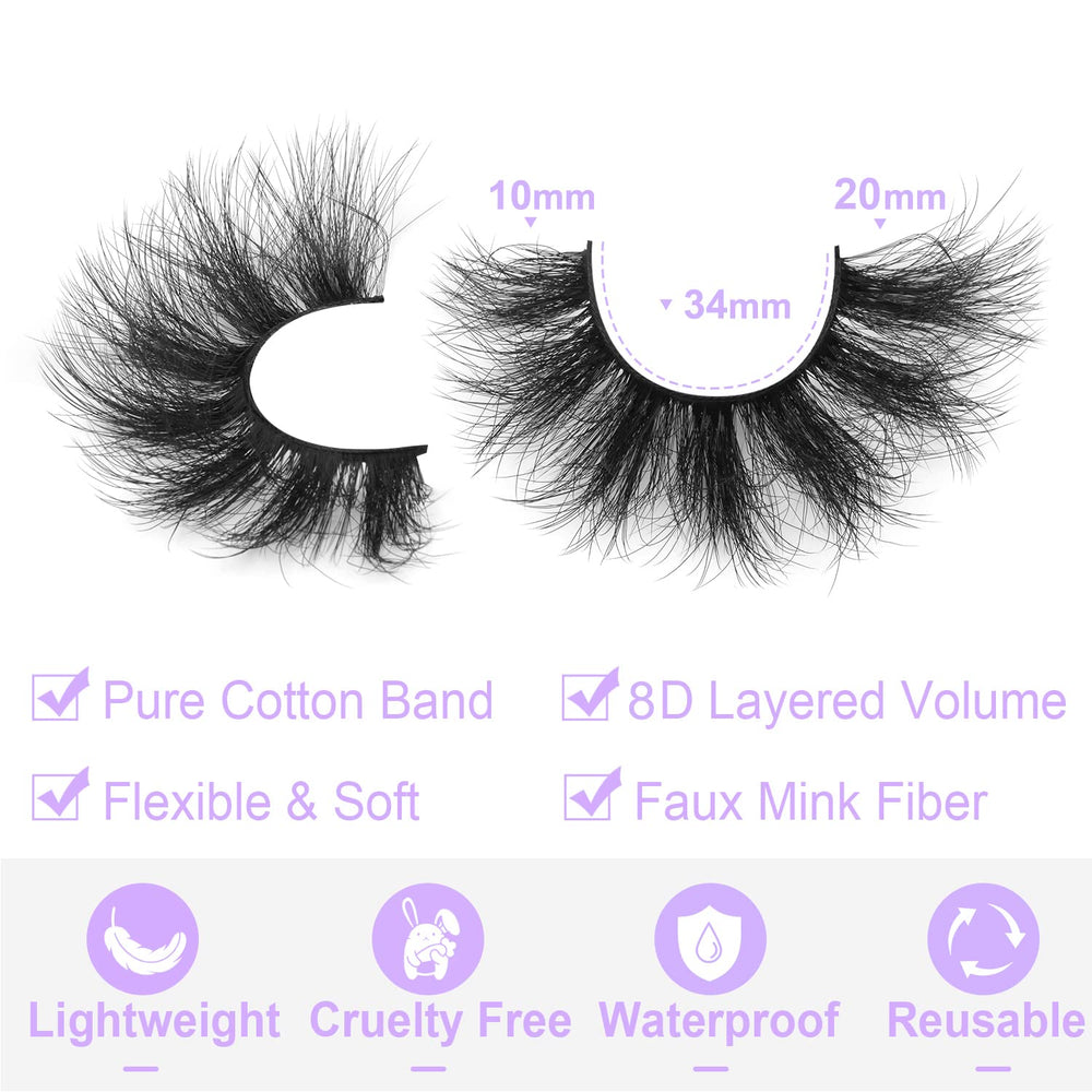 Kiromiro Lashes handmade with soft cotton band for comfortable wear.