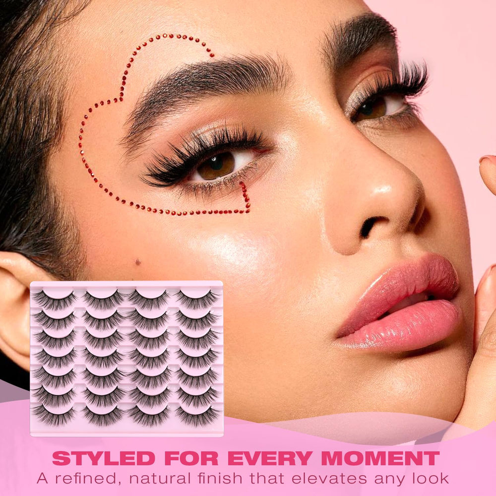 Kiromiro lightweight band lashes 14mm easy to wear.
