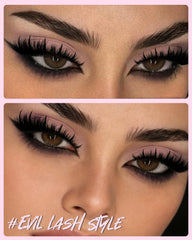 Kiromiro manga-style lashes provide bold volume for dramatic eye makeup.