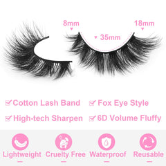 Kiromiro Cat Eye lashes easy to apply for beginners