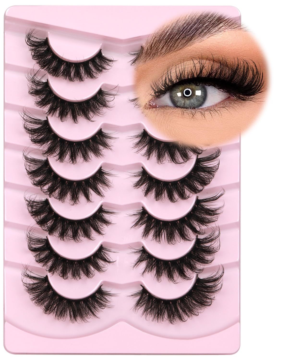 Kiromiro Mink Lashes Fluffy 6D band for lightweight drama all day