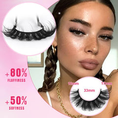 Kiromiro Mink Lashes Fluffy 6D handmade finish with premium feel