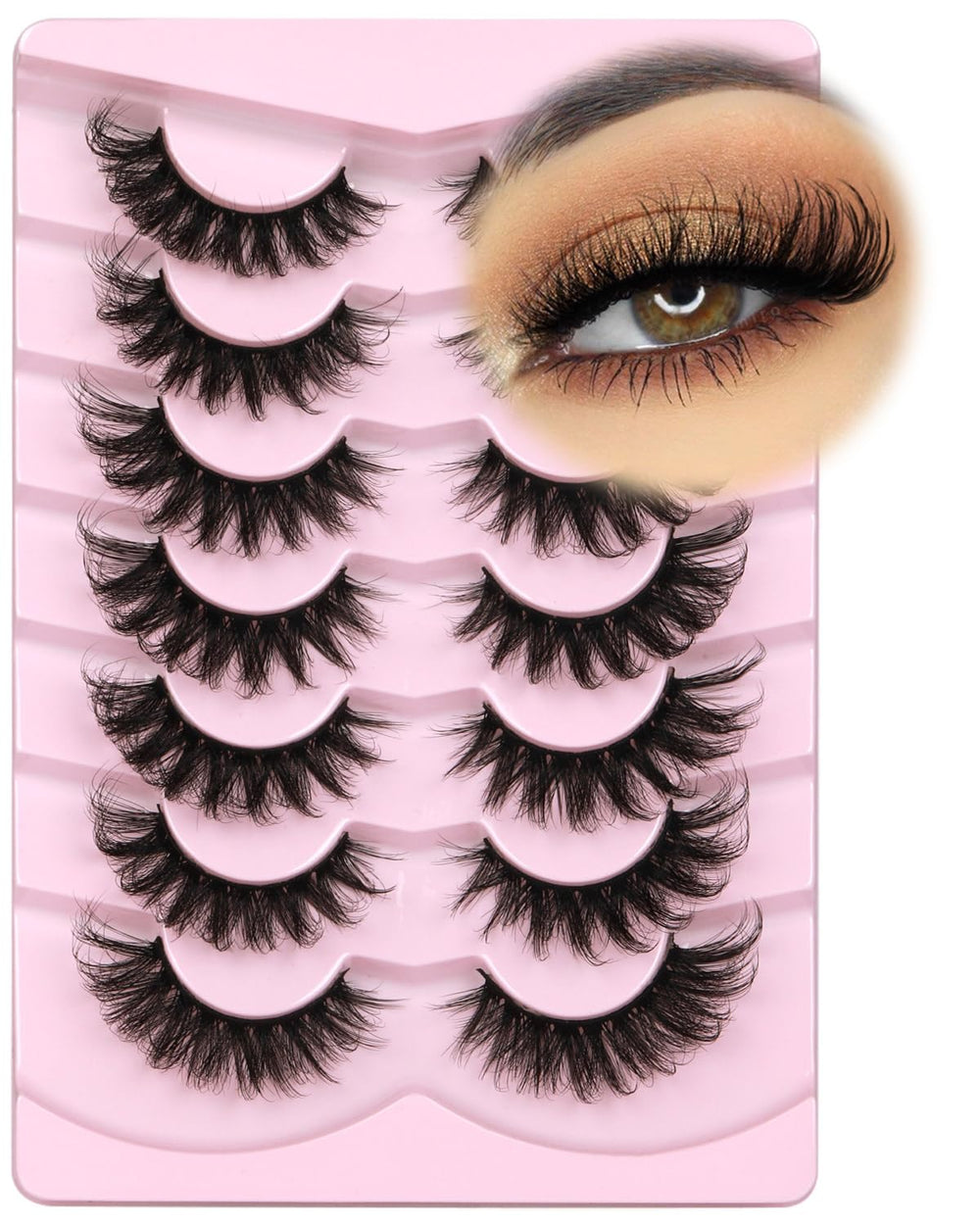 Kiromiro Mink Lashes Fluffy 6D kit-pack for versatile DIY looks