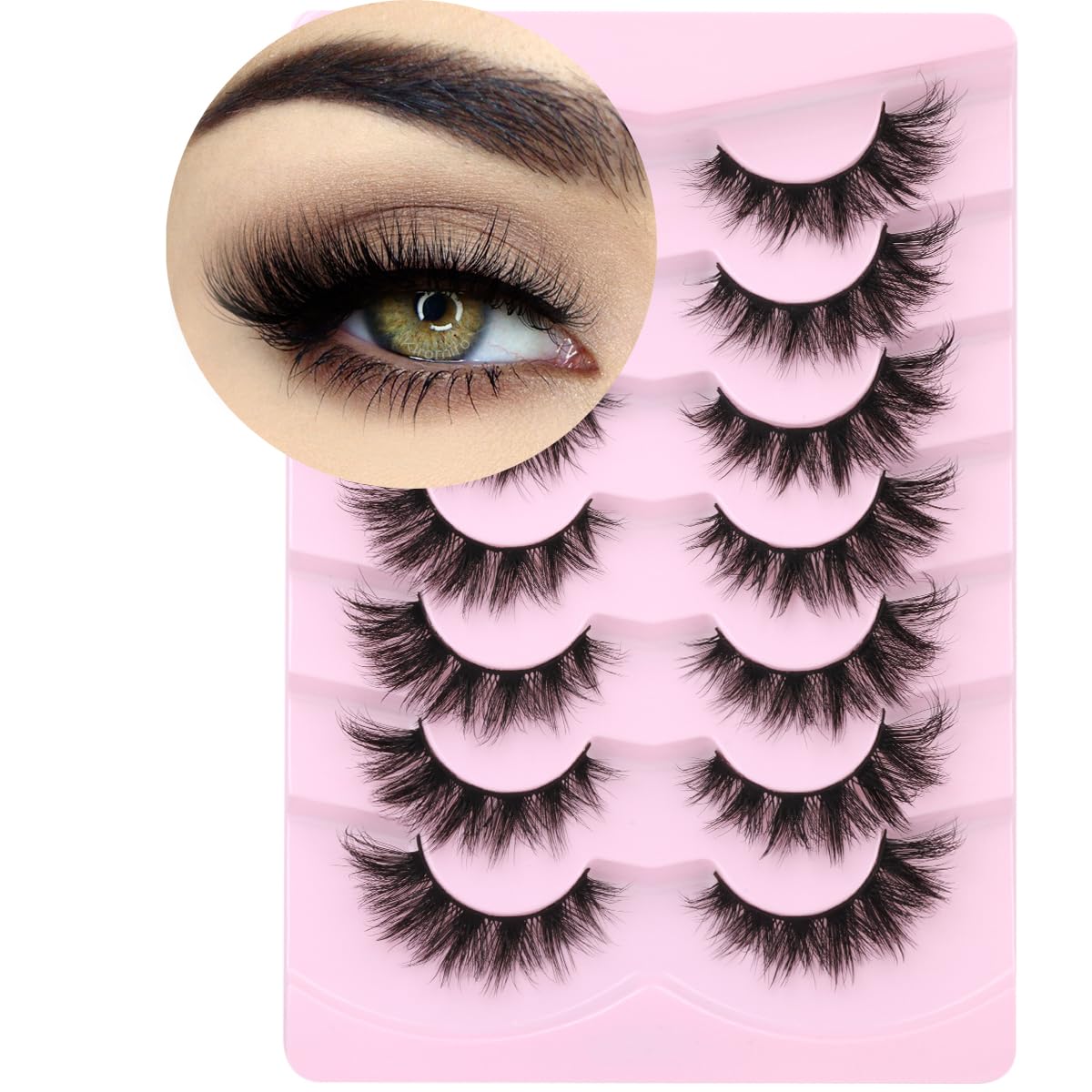 Kiromiro Mink Lashes wispy 3D cat eye for natural dramatic look