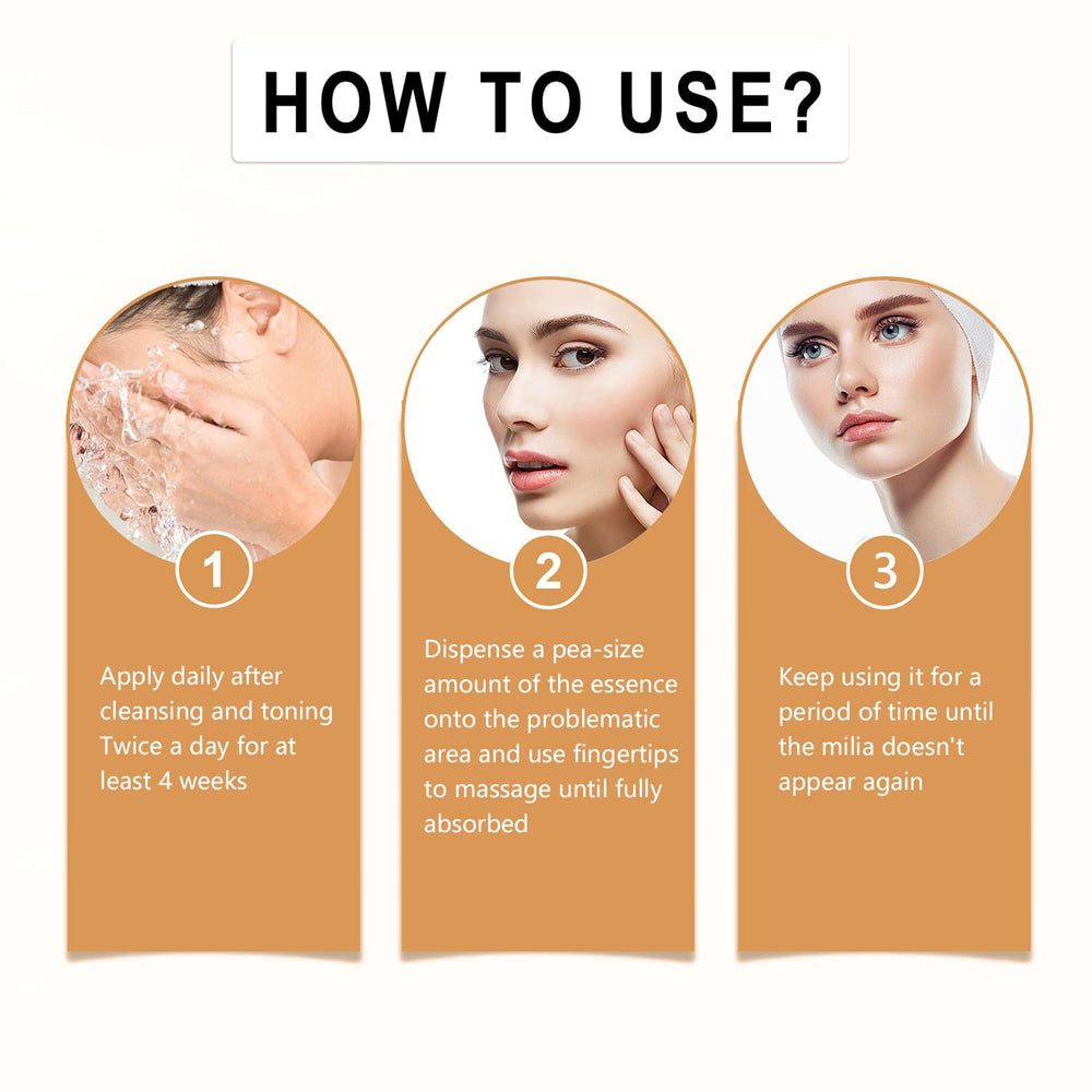 Kisinly Milia Remover, tratamiento diario, absorción rápida