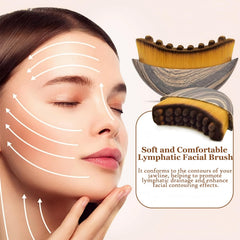 Kismiger Lymphatic Contour Brush hands applying gently for daily skincare boost.