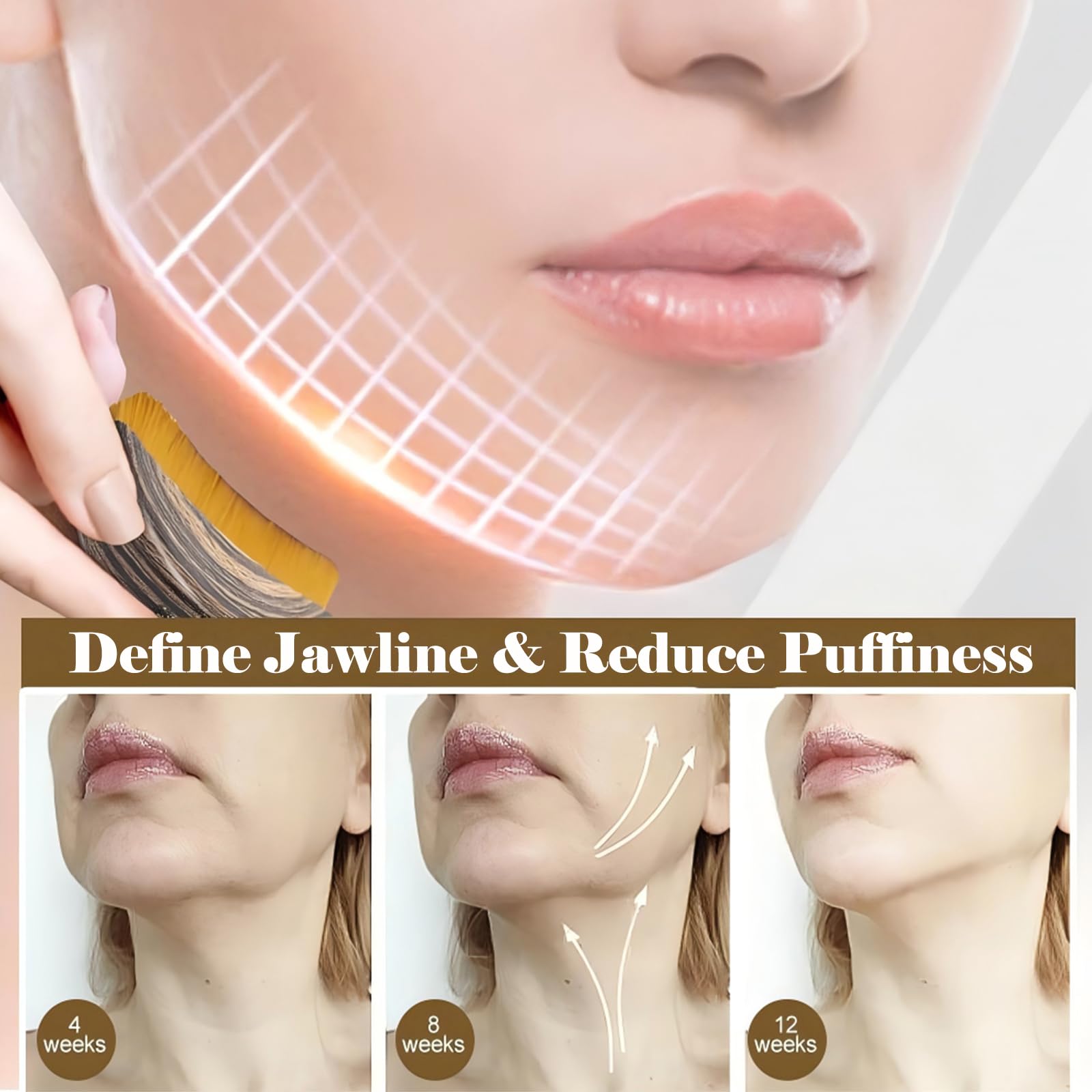 Kismiger Contour Brush with serum application for smoother skin after routine.