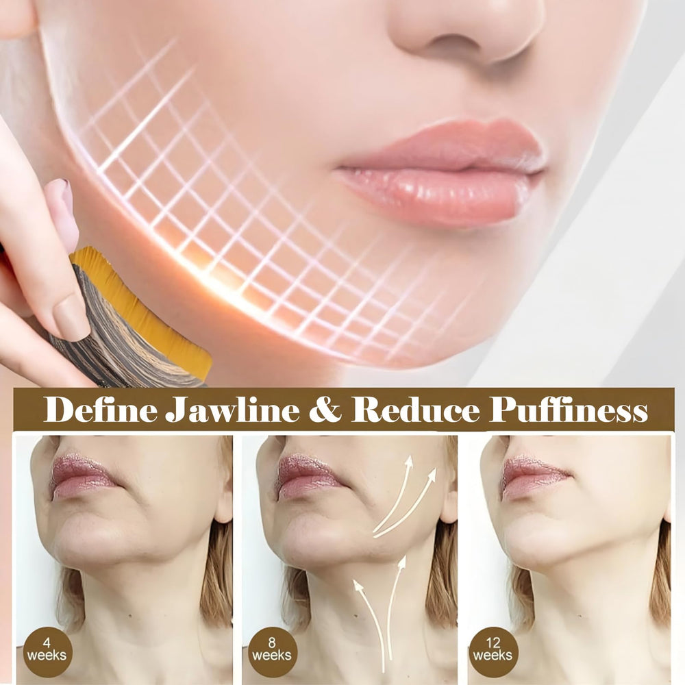 Kismiger Contour Brush with serum application for smoother skin after routine.