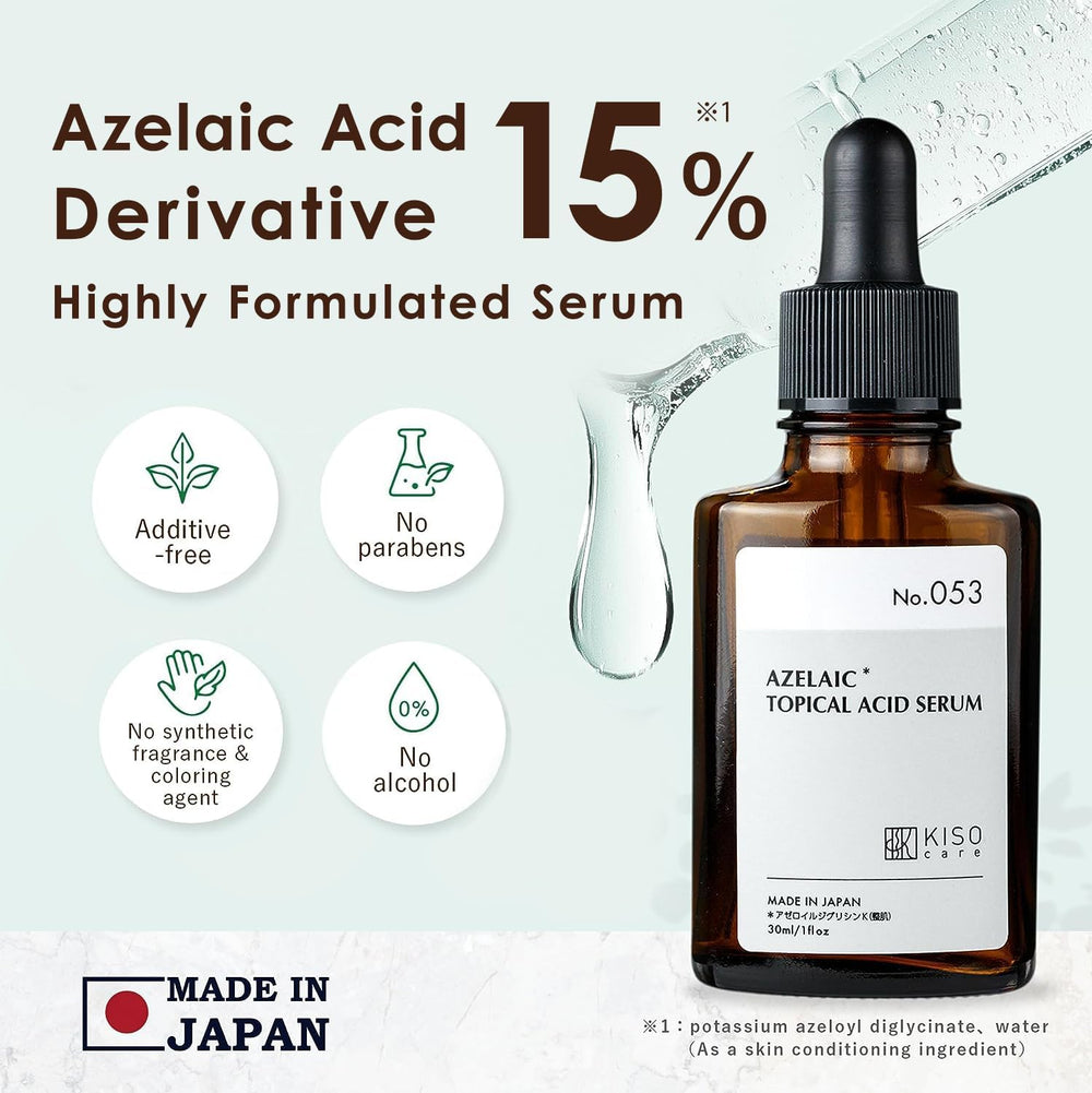 KisoCare Niacinamide Essence Dropper promotes balanced moisture and oil for firmer skin.