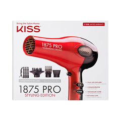 KISS 1875W Pro Tourmaline Dryer body for quick, efficient drying.
