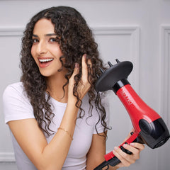 KISS 1875W Pro Tourmaline Dryer ergonomic handle for comfortable styling sessions.