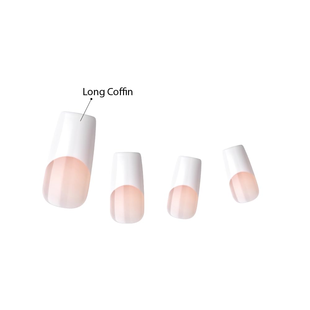 KISS Acrylic French Nails Kit, palillo de manicura para una aplicación precisa.