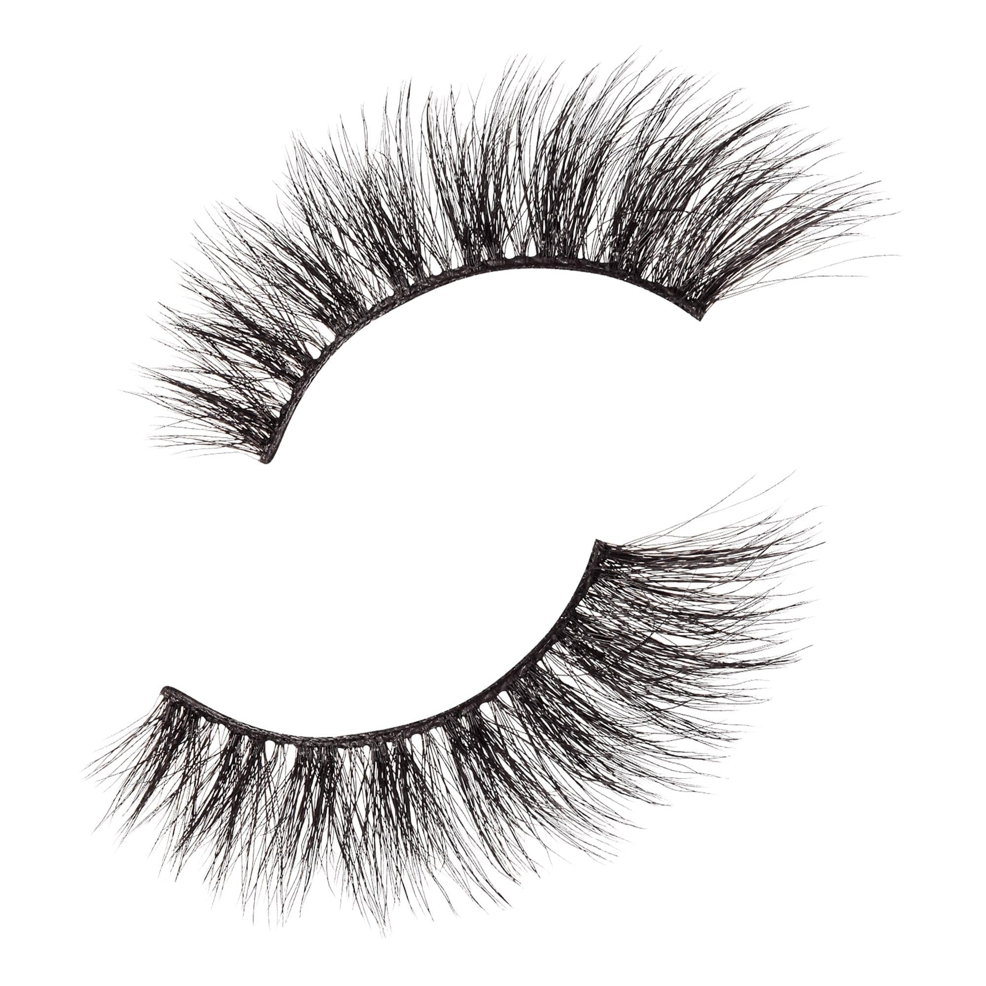 Kiss lashes compatible with adhesive for a strong, clean bond.