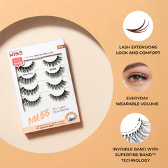 KISS Bare Affair superfine band application shows ultra-thin lash band.