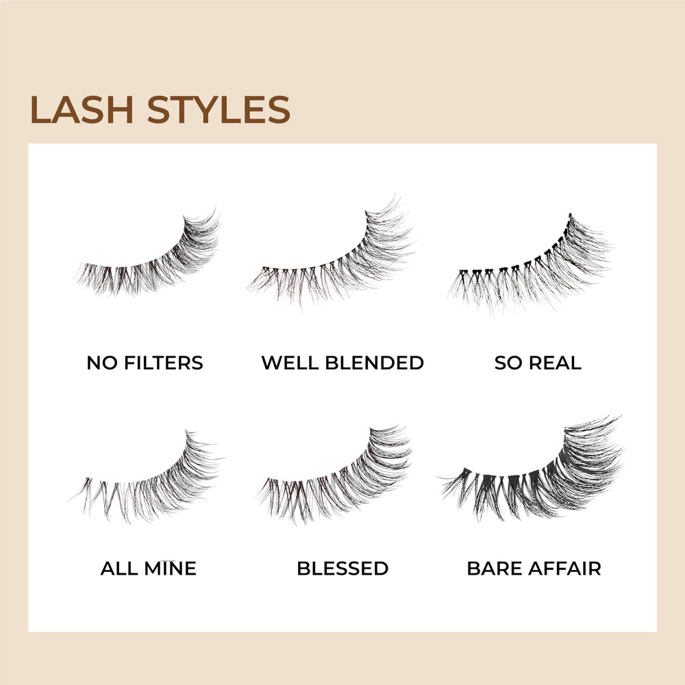 KISS Bare Affair worn on eye demonstrates seamless, invisible band.