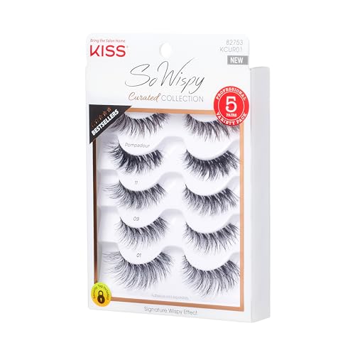 KISS So Wispy clear-band lashes offer comfortable, seamless blending with your natural lashes.