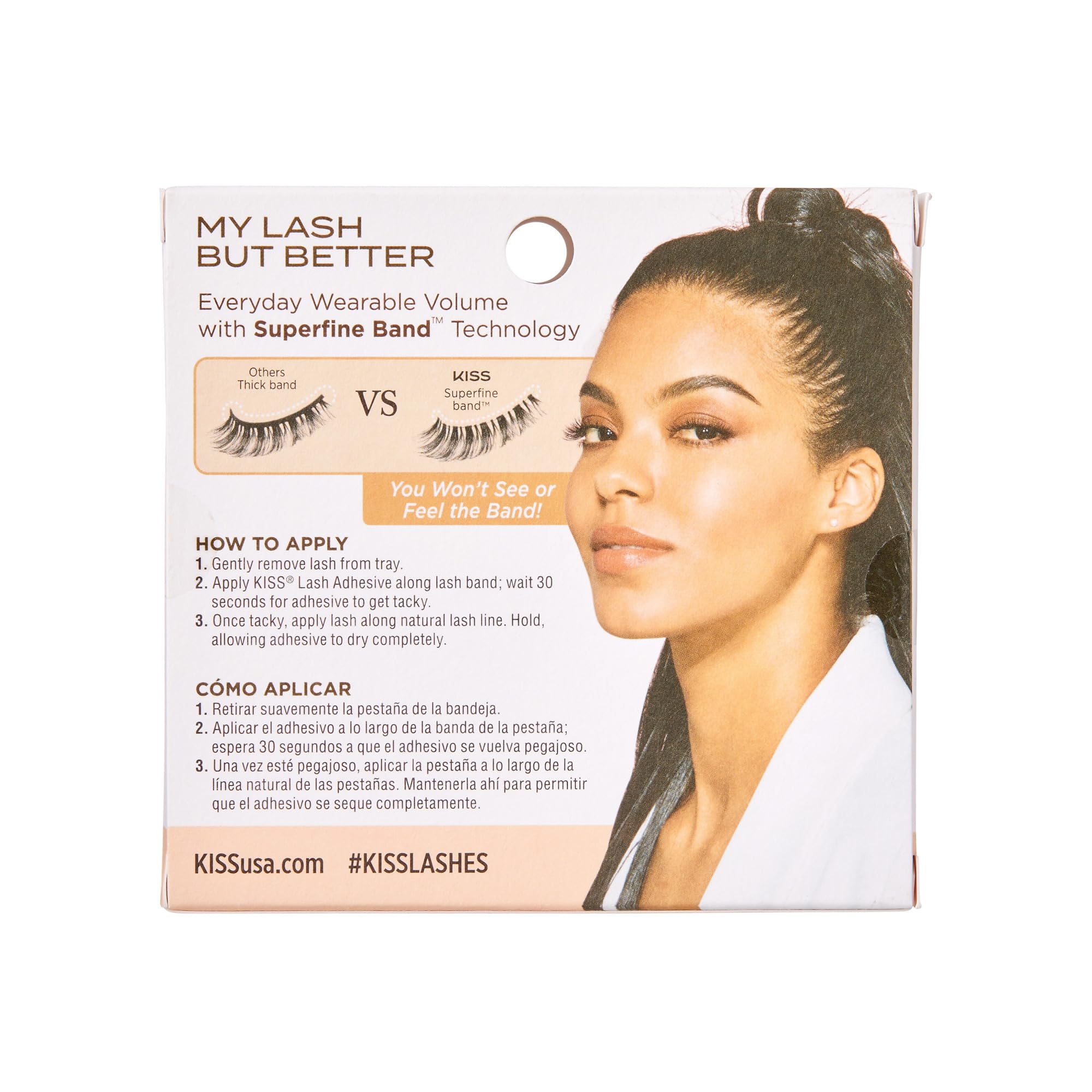 KISS Blessed 12mm lash application tips suggest quick, mess-free style