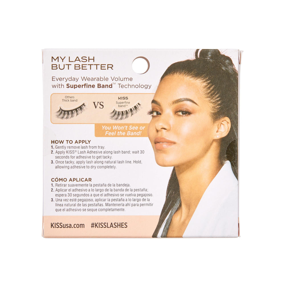 KISS Blessed 12mm lash application tips suggest quick, mess-free style