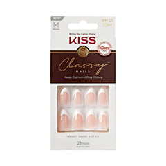 KISS Classy Nails, uñas francesas Dashing para un look elegante y duradero.