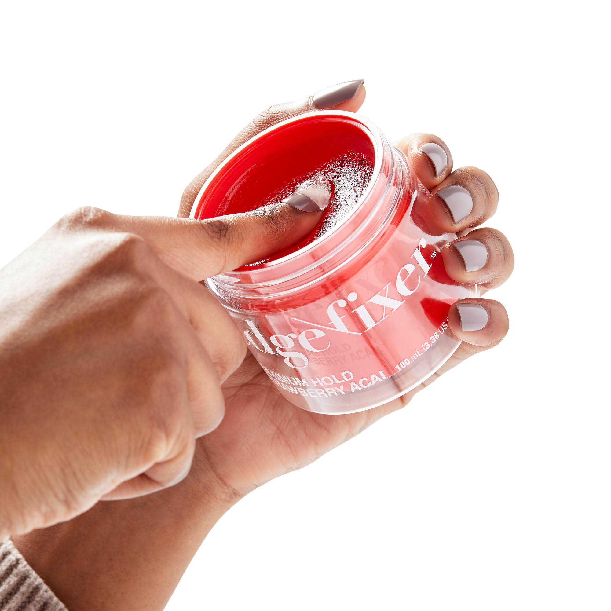 KISS Colors & Care 24-hour hold label visible on bottle.