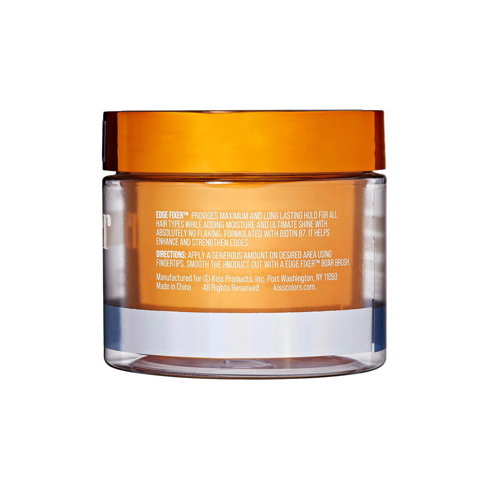 KISS COLORS & CARE Extreme Hold Edge Fixer gel, cuidado diario para bordes y pelos finos