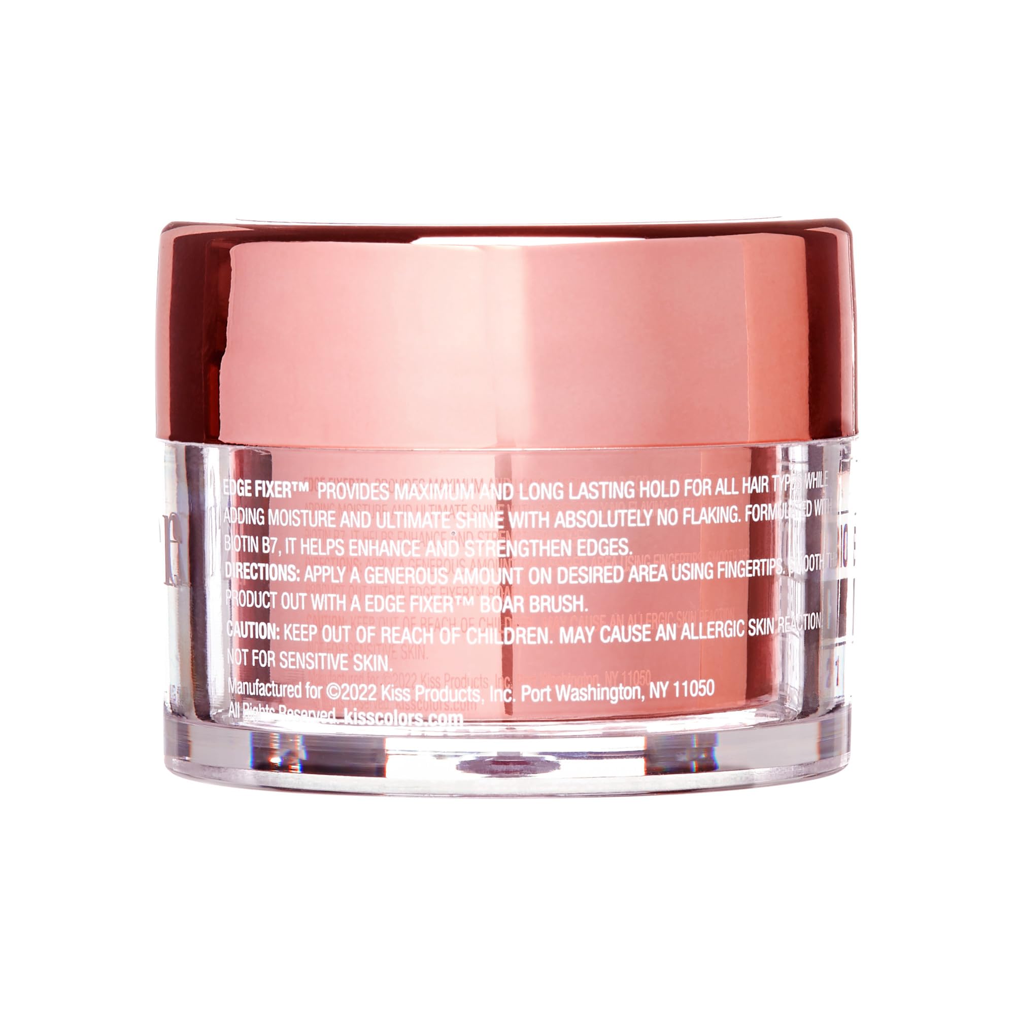 KISS Colors & Care application on arm shows quick styling routine.