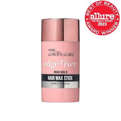 Textura no grasa de KISS Colors & Care Hair Wax Stick para un peinado limpio.