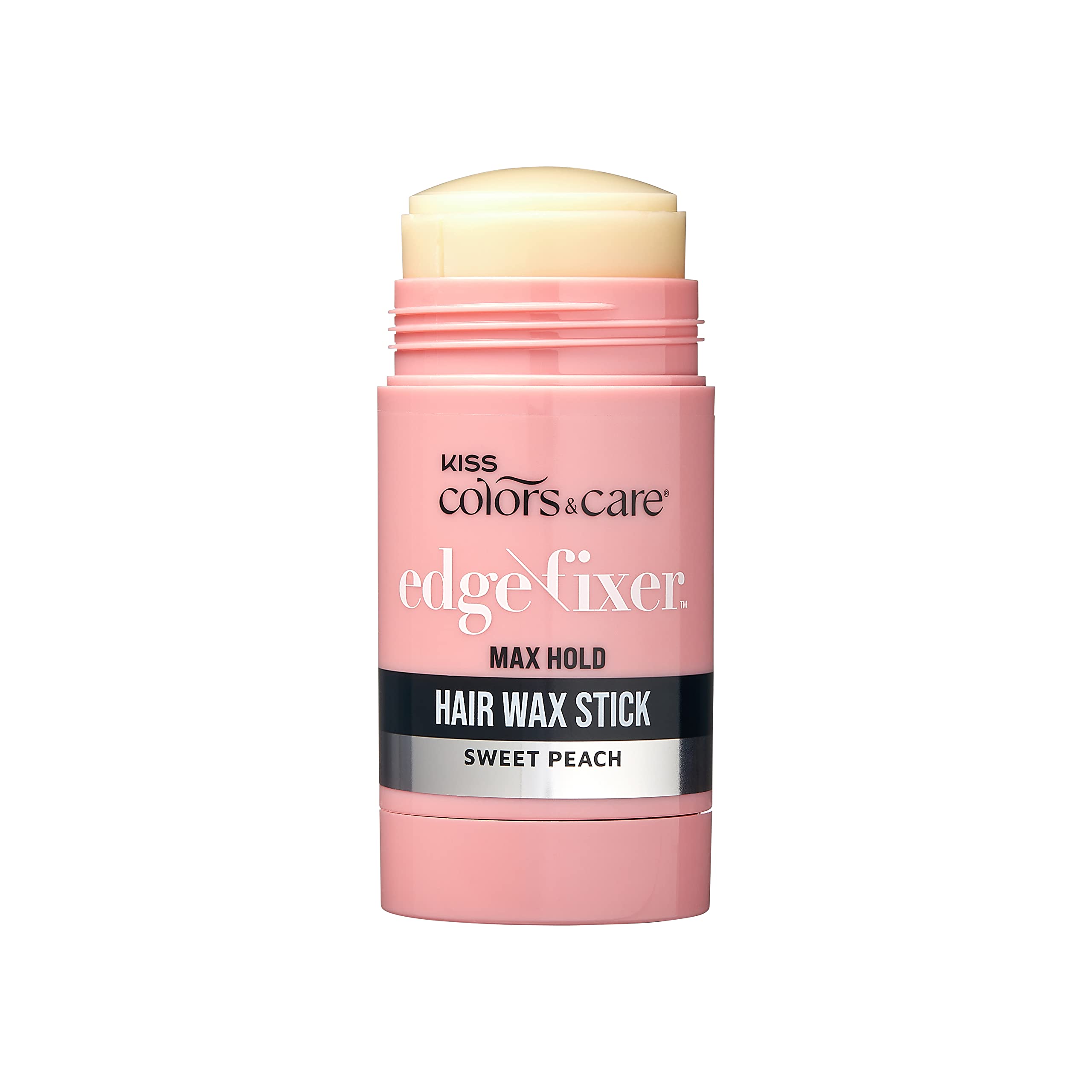 KISS Colors & Care Hair Wax Stick ofrece uso múltiple para bordes, cabellos y brillo.