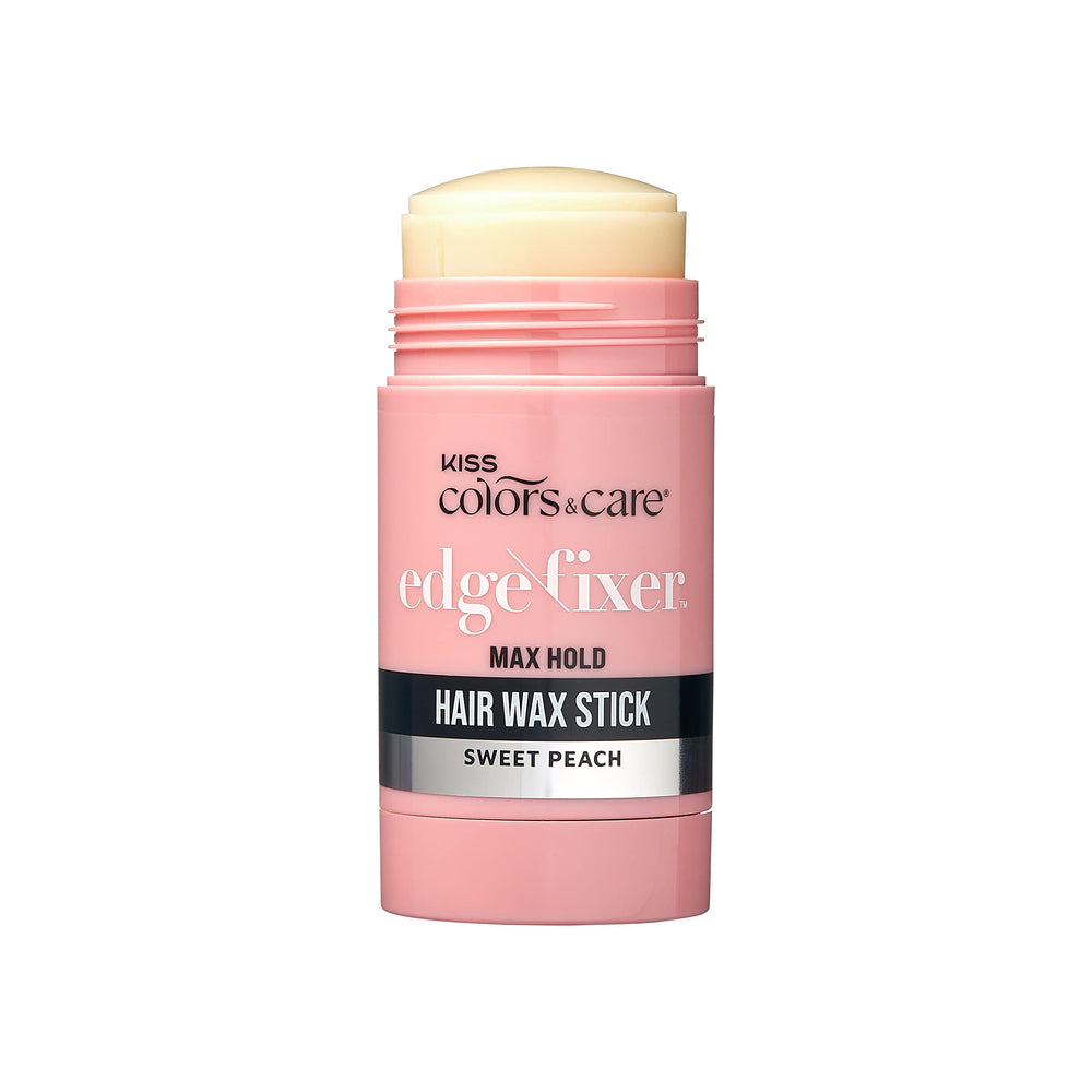 KISS Colors & Care Hair Wax Stick ofrece uso múltiple para bordes, cabellos y brillo.