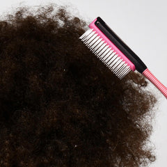 KISS Colors & Care kids detangler brush soft bristles glide through hair.