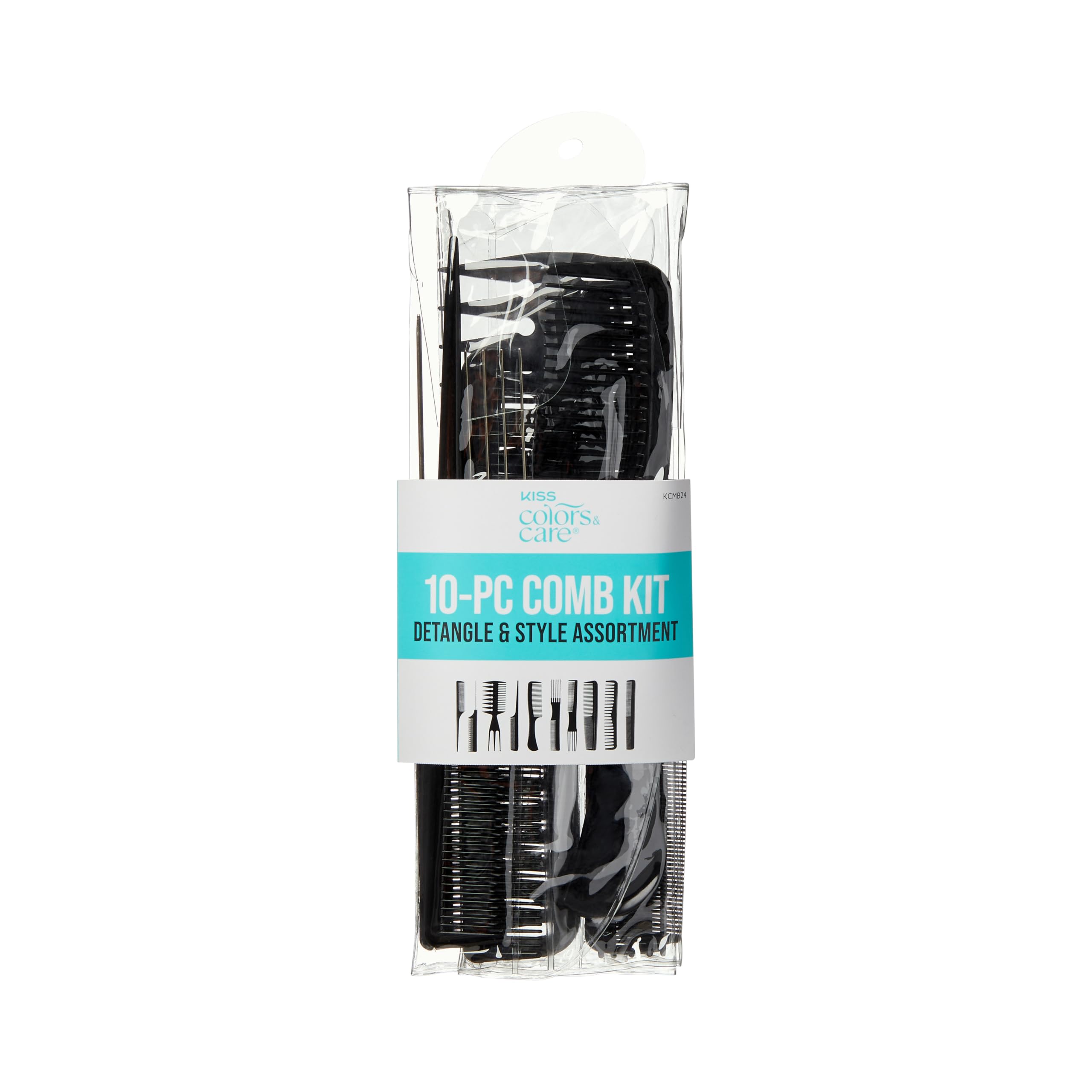 KISS Colors & Care rake comb for detangling and smoothing hair