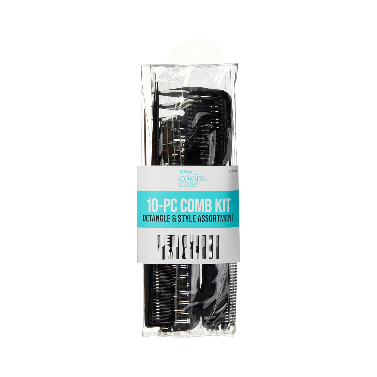 KISS Colors & Care rake comb for detangling and smoothing hair