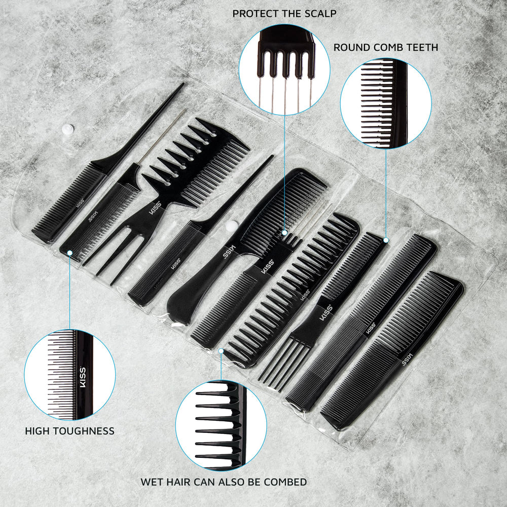KISS Colors & Care sectioning comb for clean parts