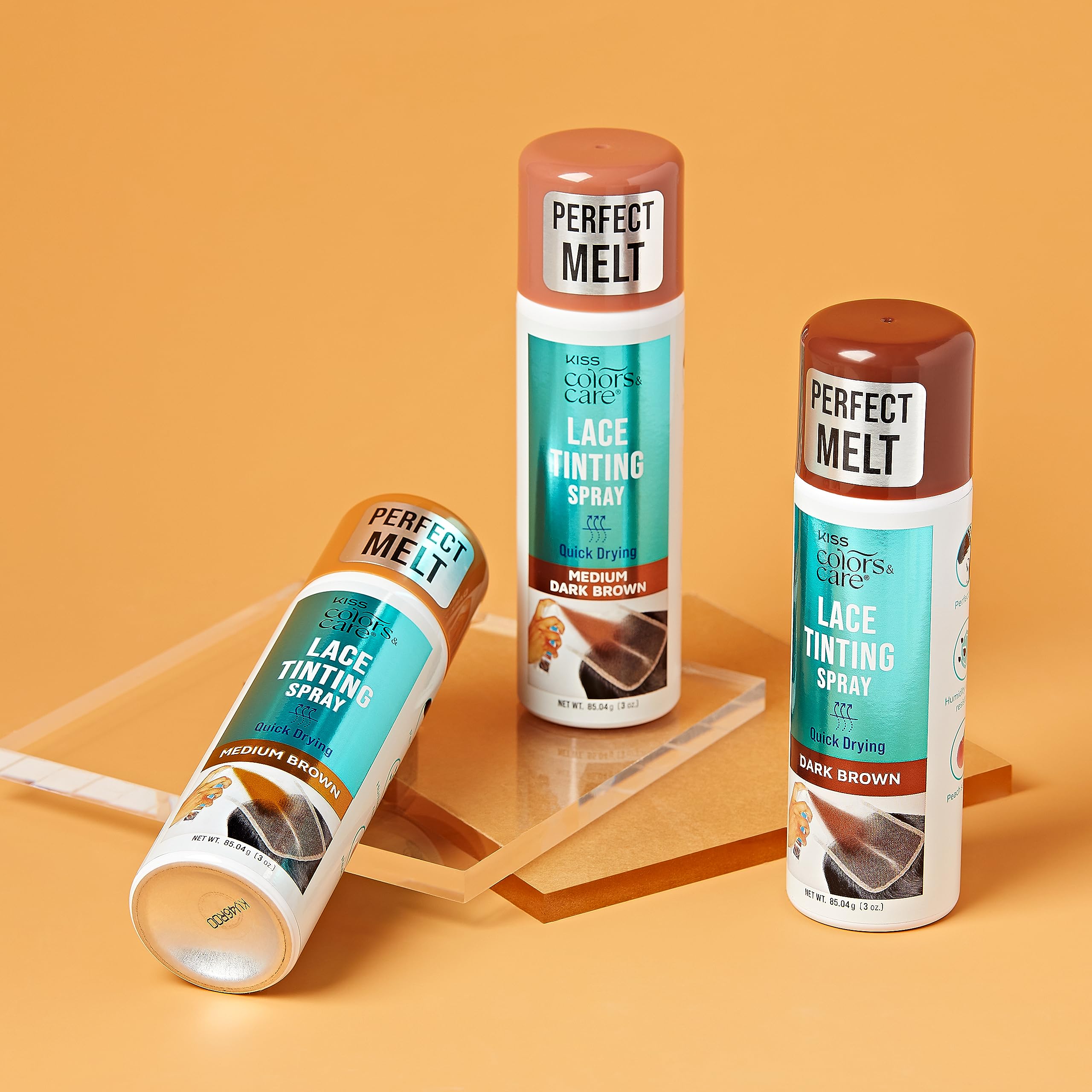 KISS Colors & Care washes out easily with shampoo for easy removal